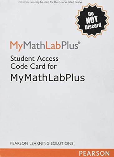 Mylab Math Plus Standalone Access Card