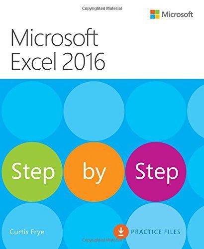 Microsoft Excel 2016 Step By Step