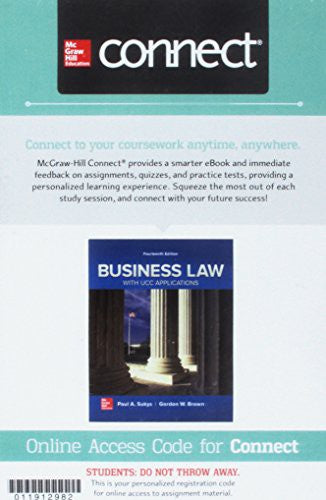 Connect Access Card For Business Law With Ucc Applications