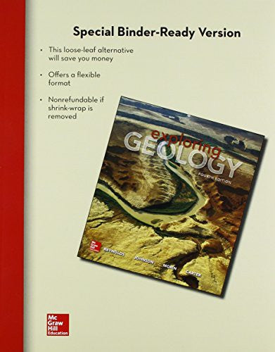 Combo Loose Leaf Version For Exploring Geology With Connect Access Card Geology With Learnsmart Access Card 4e
