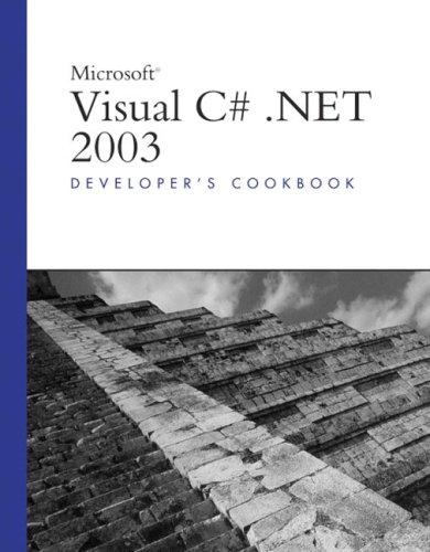 Microsoft Visual C# .Net 2003 Developers Cookbook