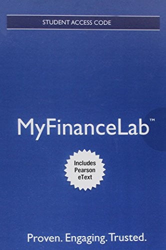 Mylab Finance With Pearson Etext Access Card For Corporate Finance