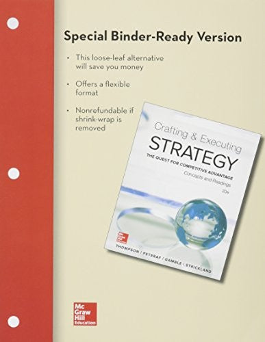 Loose Leaf Executing Strategy Concepts & Readings With Connect Access Card 20e