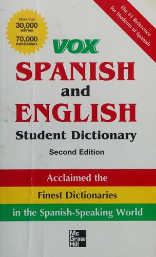 Vox Spanish & English Student Dictionary Pb 2nd Edition 2e