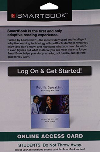 Smartbook Access Card For Public Speaking For College & Career