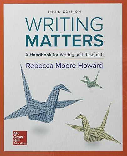Writing Matters 3e With Connect Composition Access Card 3e