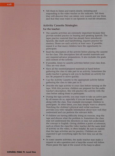 Espanol Para Ti Level 1 Teacher Resource Book