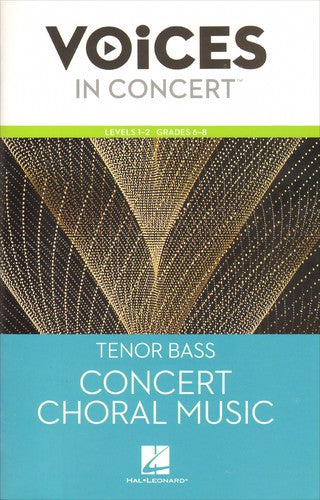 Music Studio Marketplace Hal Leonard Levels 1 2 Tenor Bass Concert Choral Music Book
