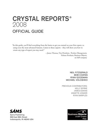 Crystal Reports 2008 Official Guide