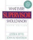 What Every Supervisor Should Know 6e
