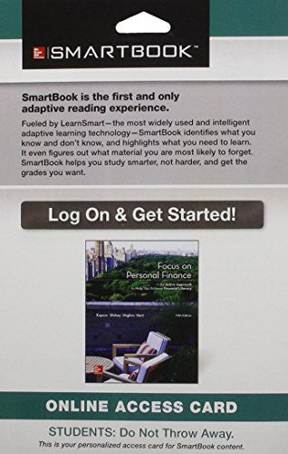 Smartbook Access Card For Focus On Personal Finance 5e