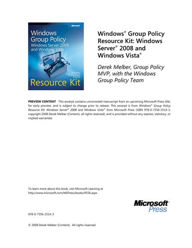 Windows Group Policy Resource Kit