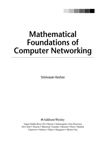 Mathematical Foundations Of Computer Networking