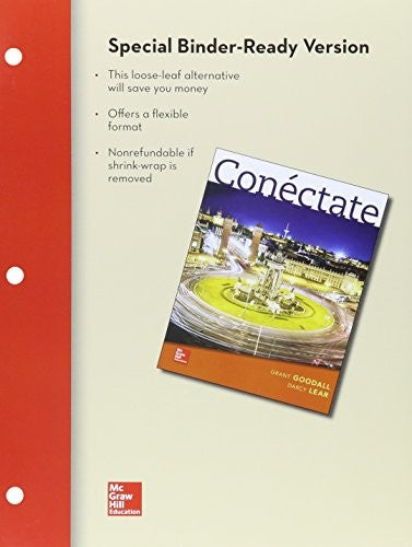 Loose Leaf Conectate With Connect & Practice Spanish Study Abroad Access Card