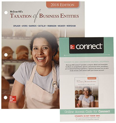 Gen Combo Ll Mcgraw Hills Taxation Business Entities 2018; Connect Access Card 9e