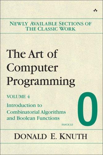 Art Of Computer Programming Volume 4 Fascicle 0 The