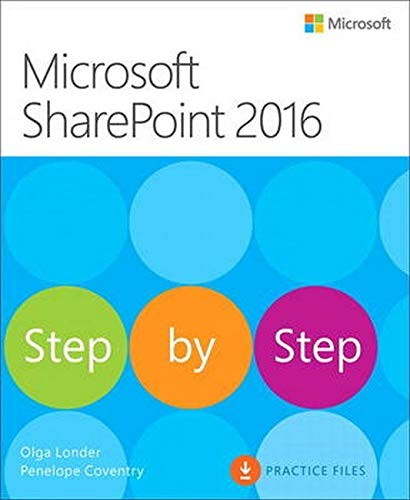 Microsoft Sharepoint 2016 Step By Step