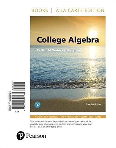College Algebra Books A La Carte Edition